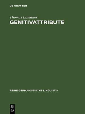 cover image of Genitivattribute